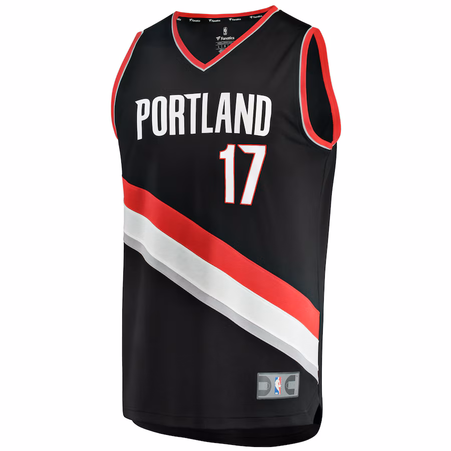 Shaedon Sharpe Portland Trail Blazers Fanatics Fast Break Replica Player Jersey - Icon Edition - Black