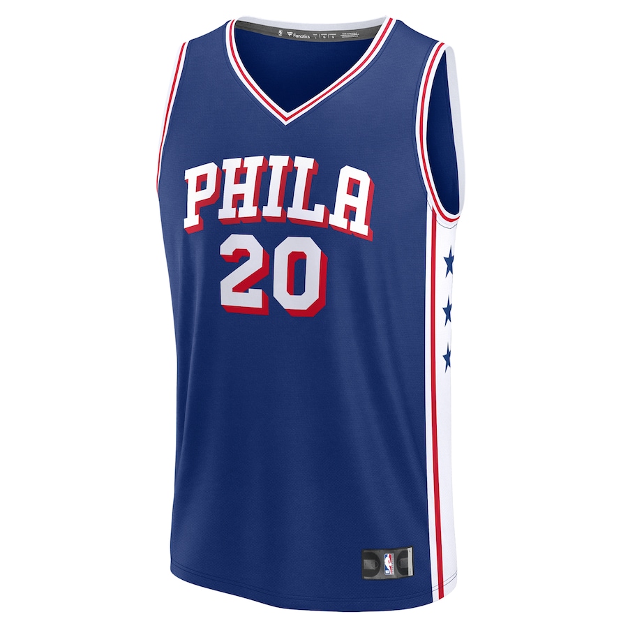 Jared McCain Philadelphia 76ers Fanatics 2024 NBA Draft Fast Break Player Jersey - Icon Edition - Royal