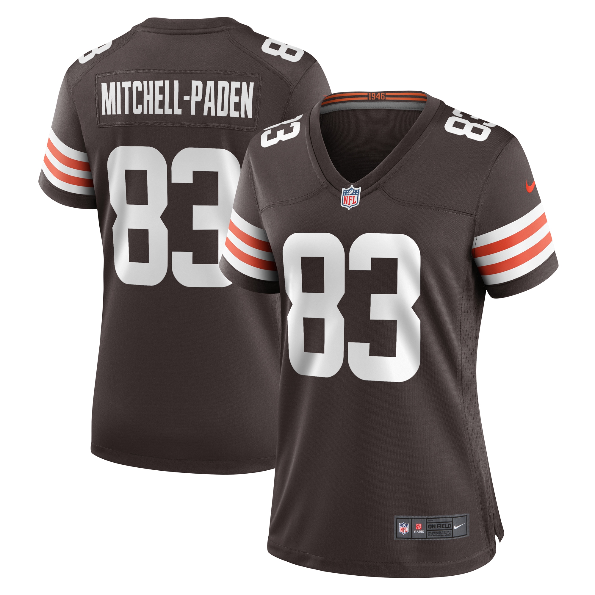 Zaire Mitchell-Paden Cleveland Browns Women's Team Game Jersey - Brown