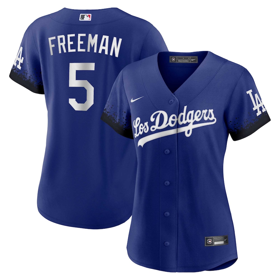 Women's Los Angeles Dodgers Freddie Freeman Royal City Connect Replica Player Jersey