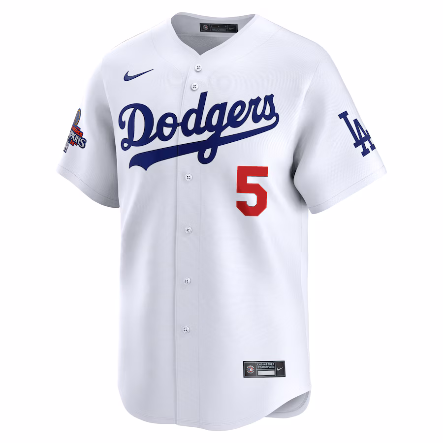 Freddie Freeman Los Angeles Dodgers Nike Home 2024 World Series Champions Limited Jersey - White
