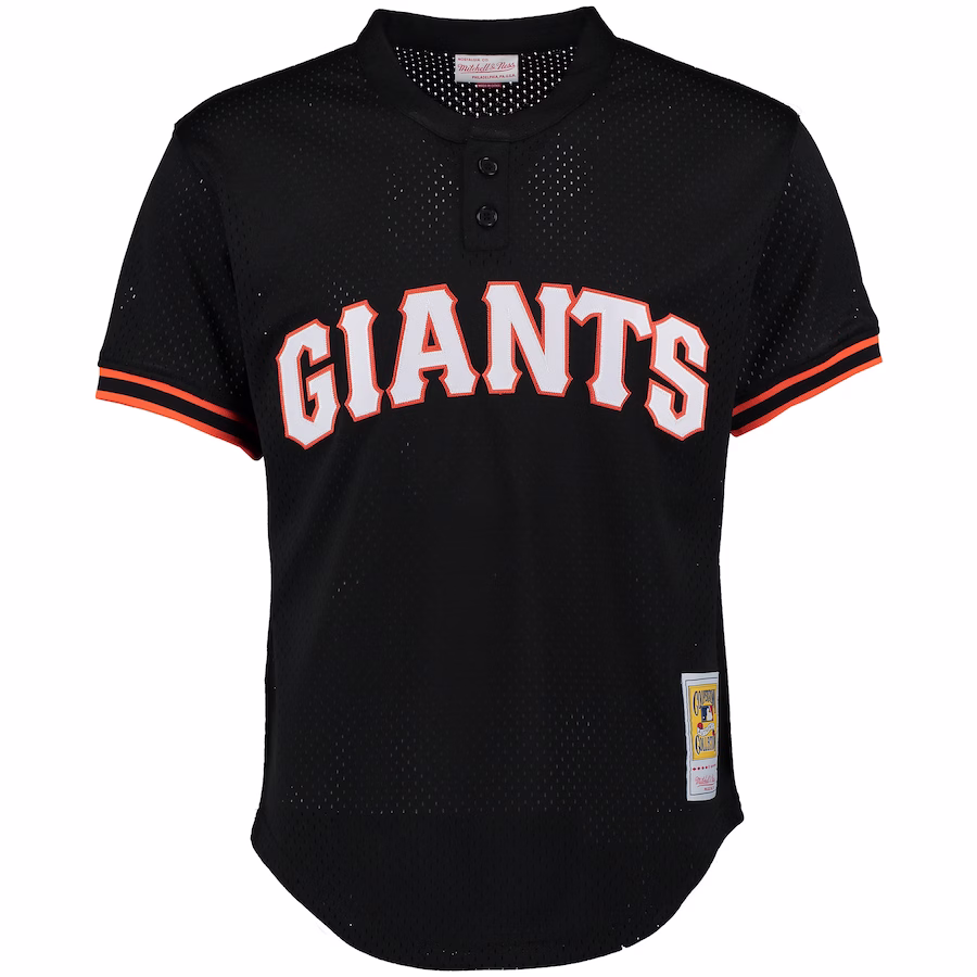 Youth San Francisco Giants Matt Williams Mitchell & Ness Black Cooperstown Mesh Batting Practice Jersey