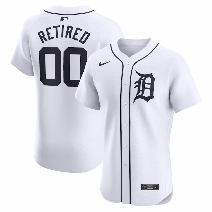 Youth Detroit Tigers Nike White Home Elite Pick-A-Player Retired Roster Jersey