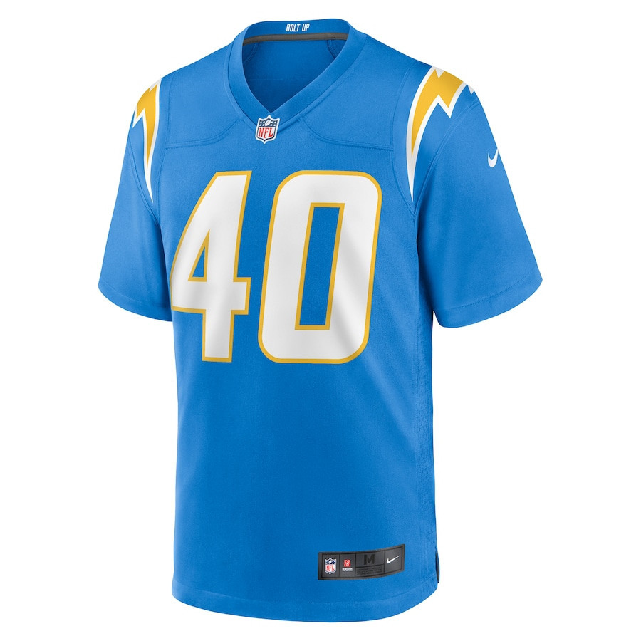 Stephen Anderson 40 Los Angeles Chargers Game Men Jersey - Powder Blue