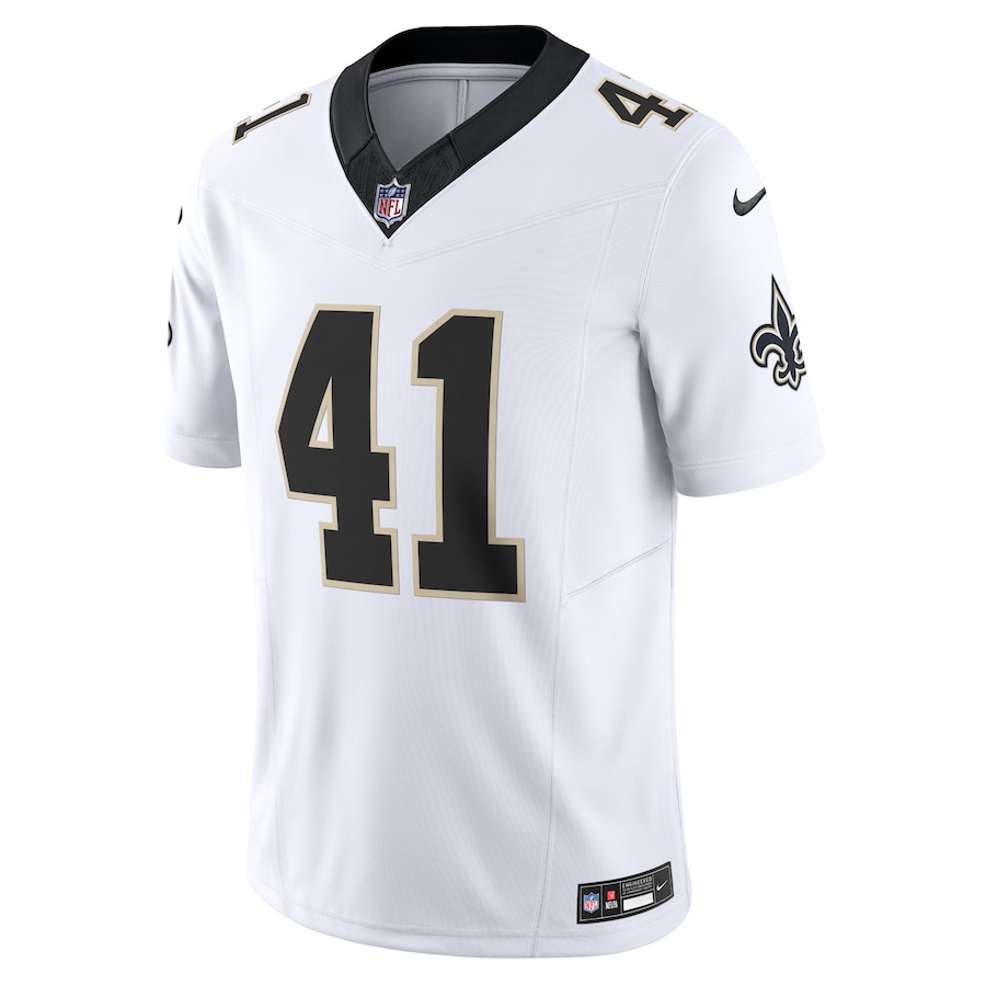 Mens New Orleans Saints Alvin Kamara White Vapor F.U.S.E. Limited Jersey