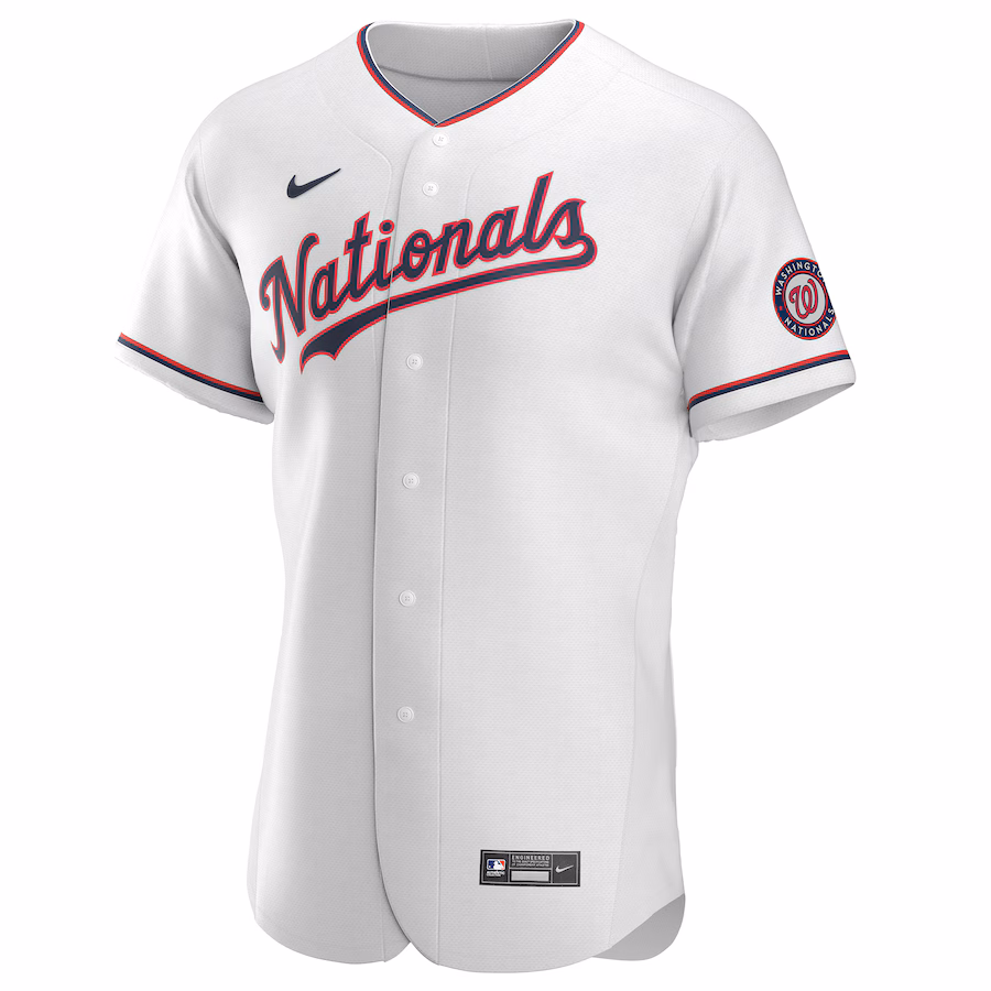 Youth Washington Nationals Nike White Alternate Authentic Team Jersey