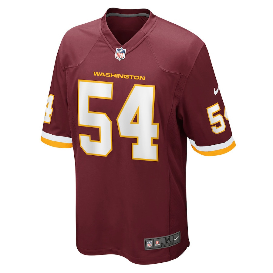 Camaron Cheeseman 54 Washington Football Team Men Game Jersey - Burgundy