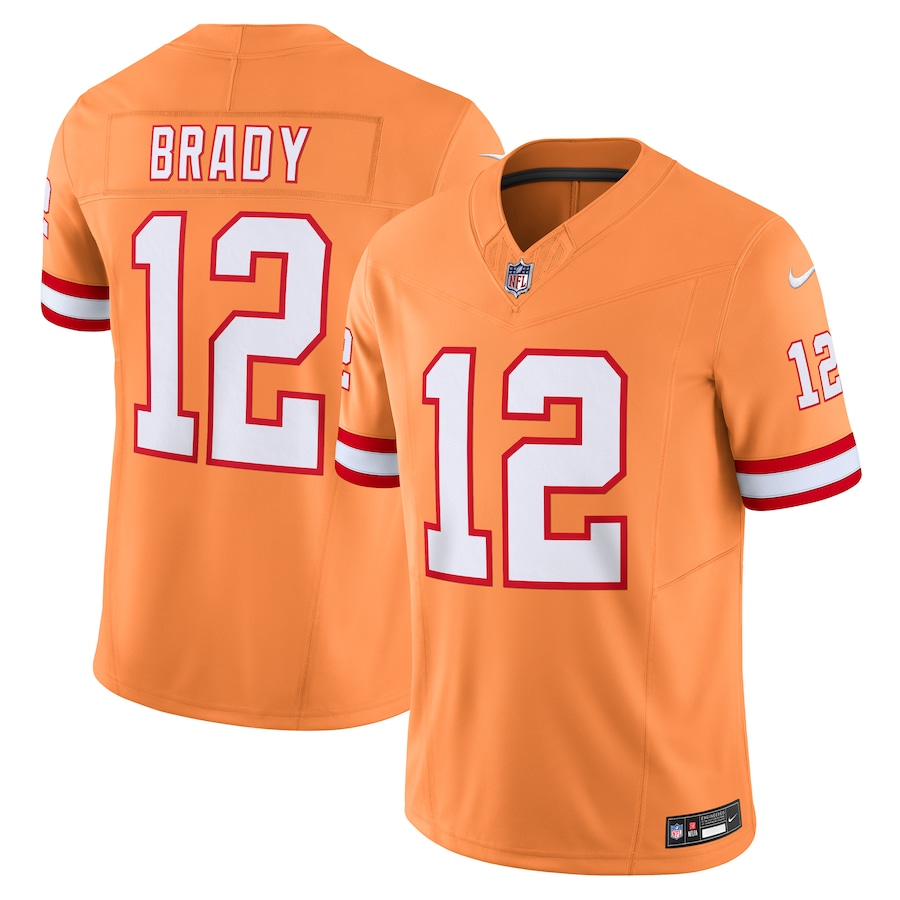 Mens Tampa Bay Buccaneers Tom Brady Orange Vapor F.U.S.E. Limited Jersey