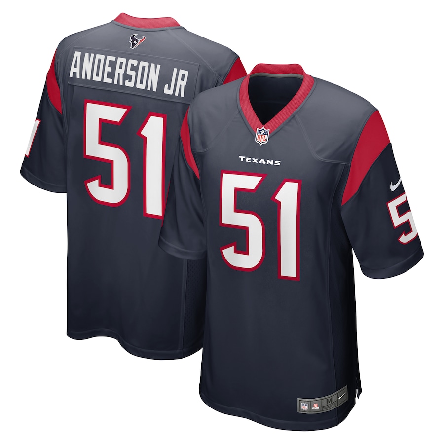 Mens Houston Texans Will Anderson Jr. Navy 2023 Draft First Round Pick Game Jersey