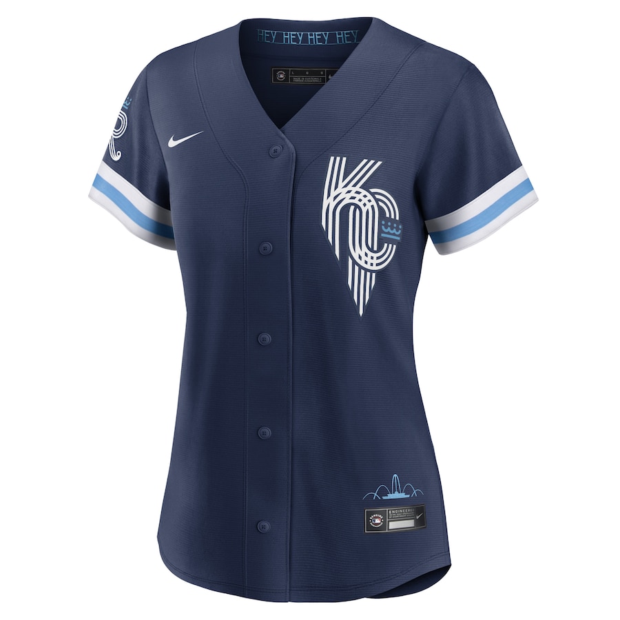 Women's Kansas City Royals Andrew Benintendi Navy City Connect Replica Player Jersey