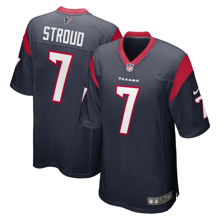 Mens Houston Texans C.J. Stroud Navy 2023 Draft First Round Pick Game Jersey