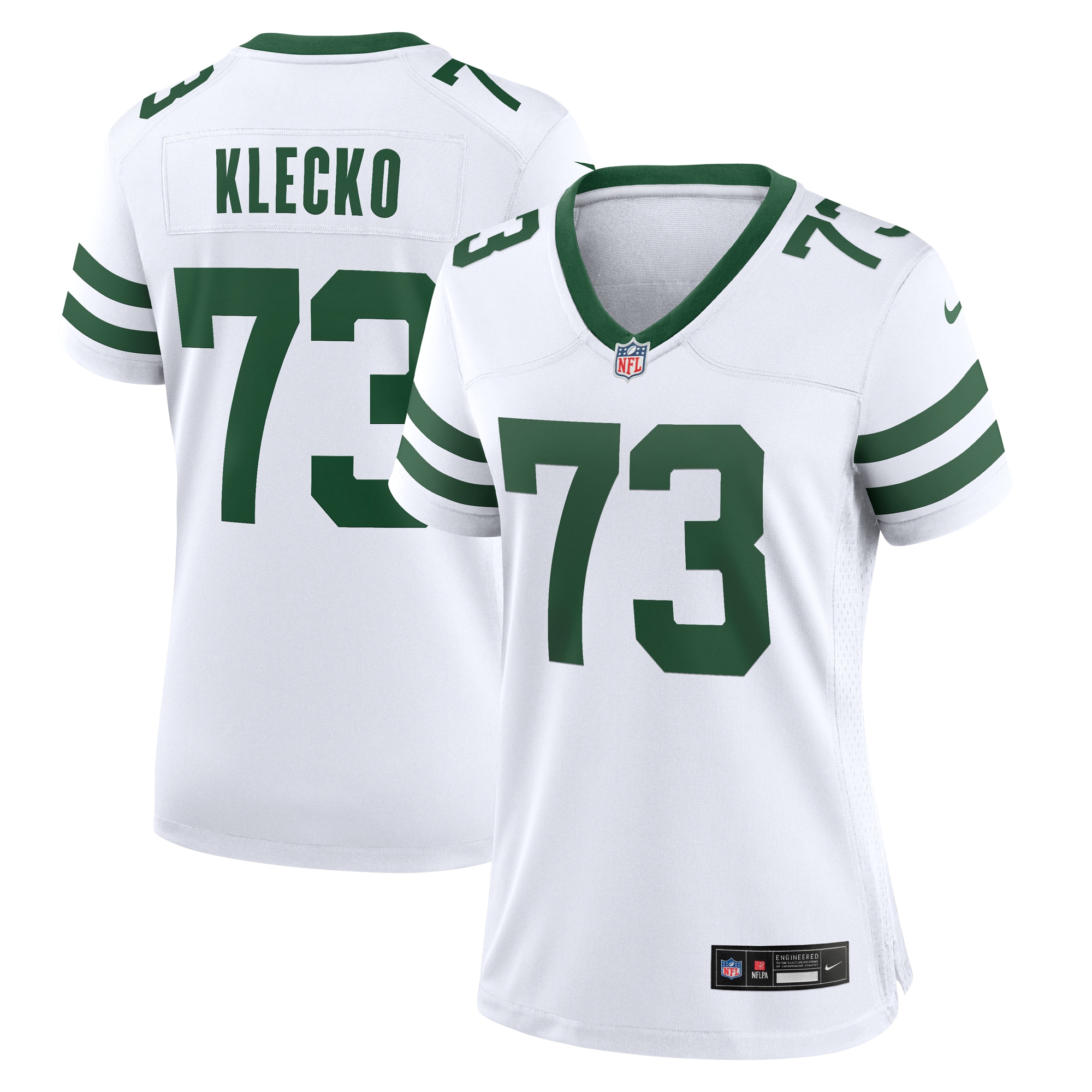 Joe Klecko New York Jets Women's Legacy Retired Player Game Jersey - White