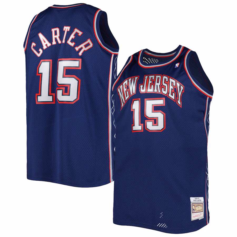 Men's New Jersey Nets Vince Carter Mitchell & Ness Navy Big & Tall Hardwood Classics 2006/07 Swingman Jersey