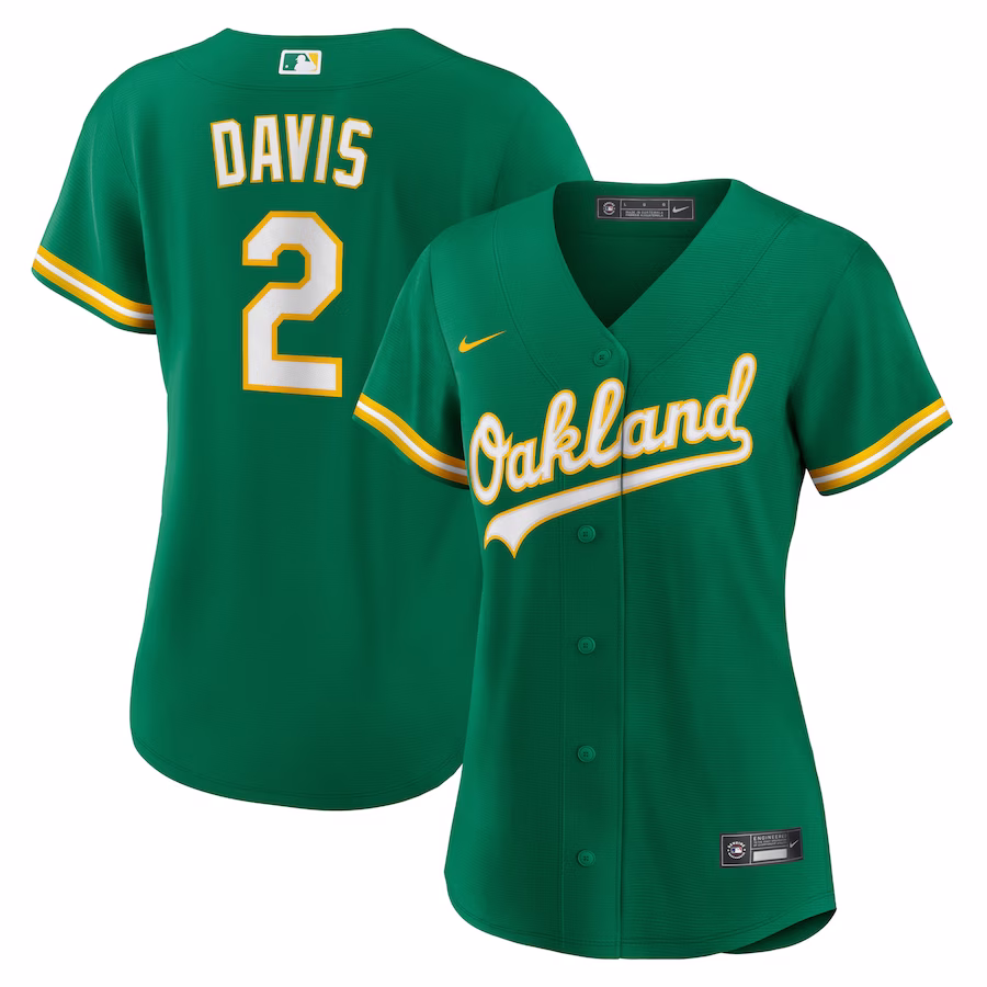 Youth Oakland Athletics Khris Davis Nike Green Alternate Replica Player Jersey