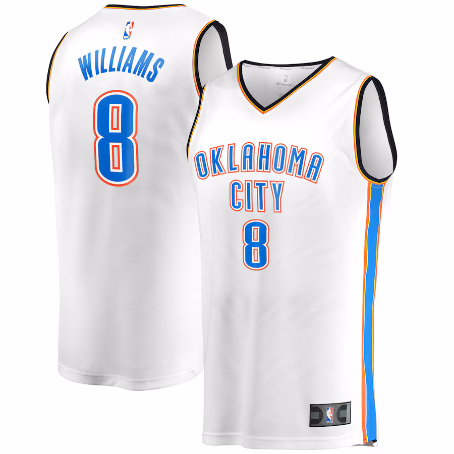 Jalen Williams Oklahoma City Thunder Fanatics Fast Break Player Jersey - Association Edition - White