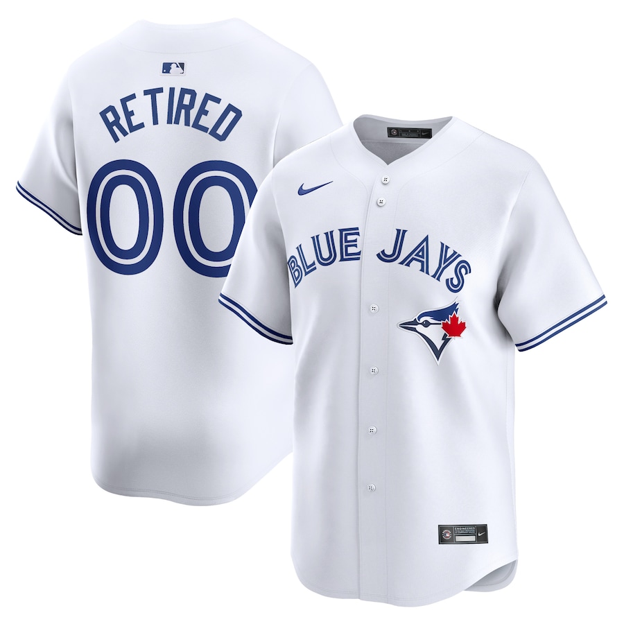 Men's Toronto Blue Jays White Home Limited Pick-A-Player Retired Roster Jersey