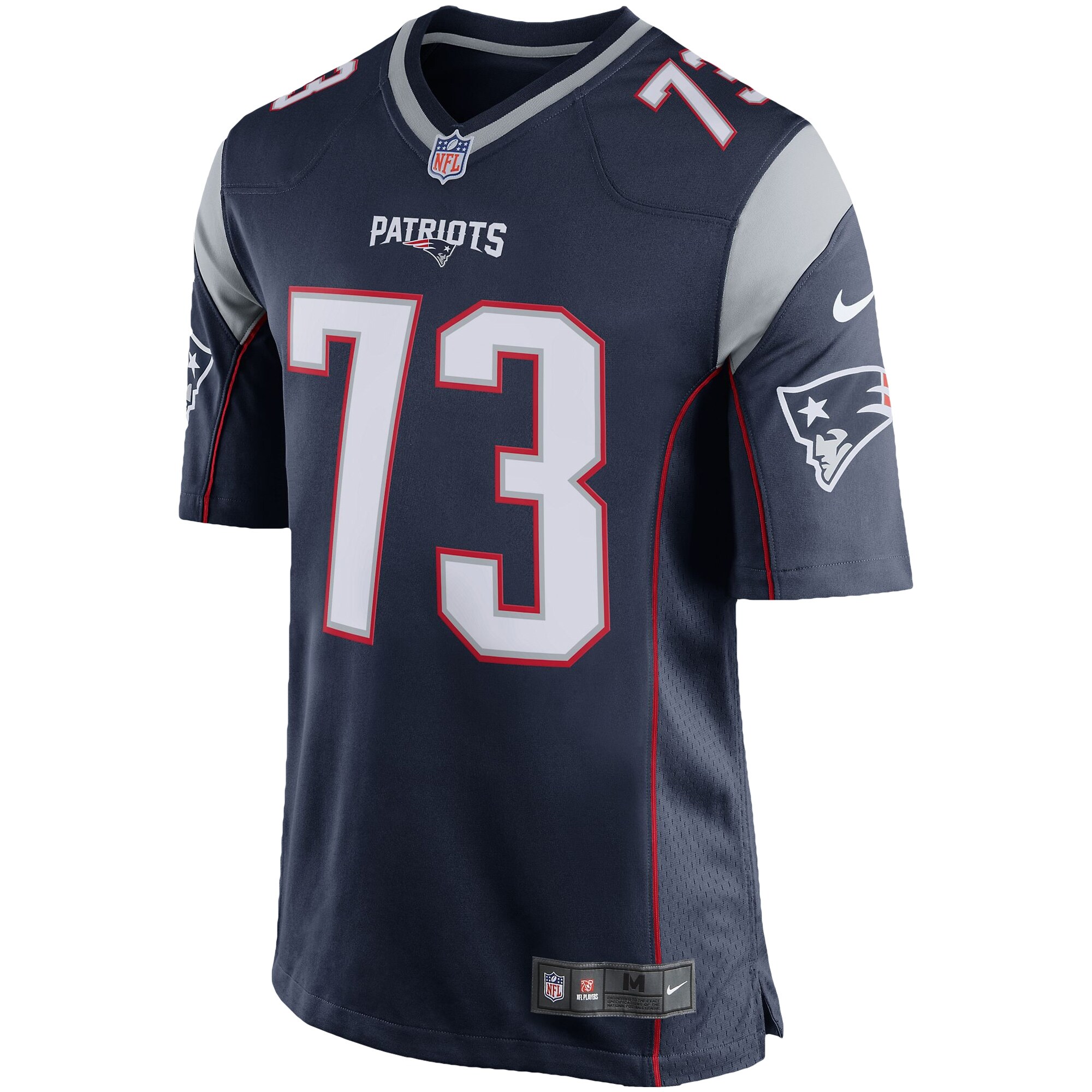 John Hannah New England Patriots Retired Player Game Jersey - Navy Blue