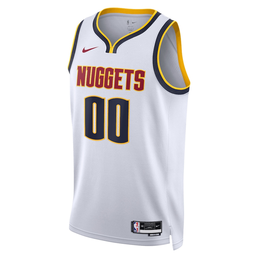 Unisex NBA Denver Nuggets White Swingman Custom Jersey - Association Edition
