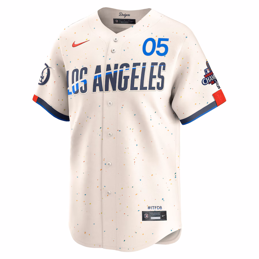 Freddie Freeman Los Angeles Dodgers Nike 2024 World Series Champions City Connect Limited Player Jersey - Cream