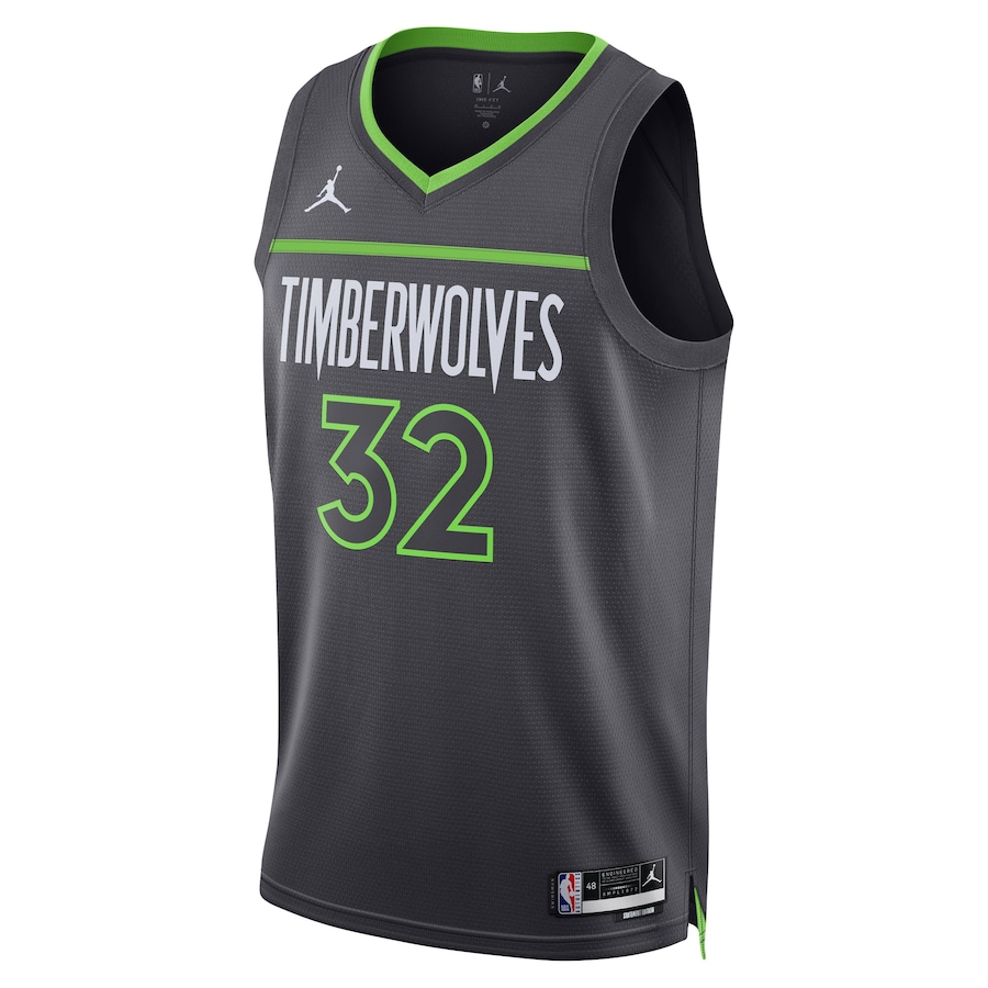 Unisex Minnesota Timberwolves Karl-Anthony Towns Jordan Brand Charcoal Jersey