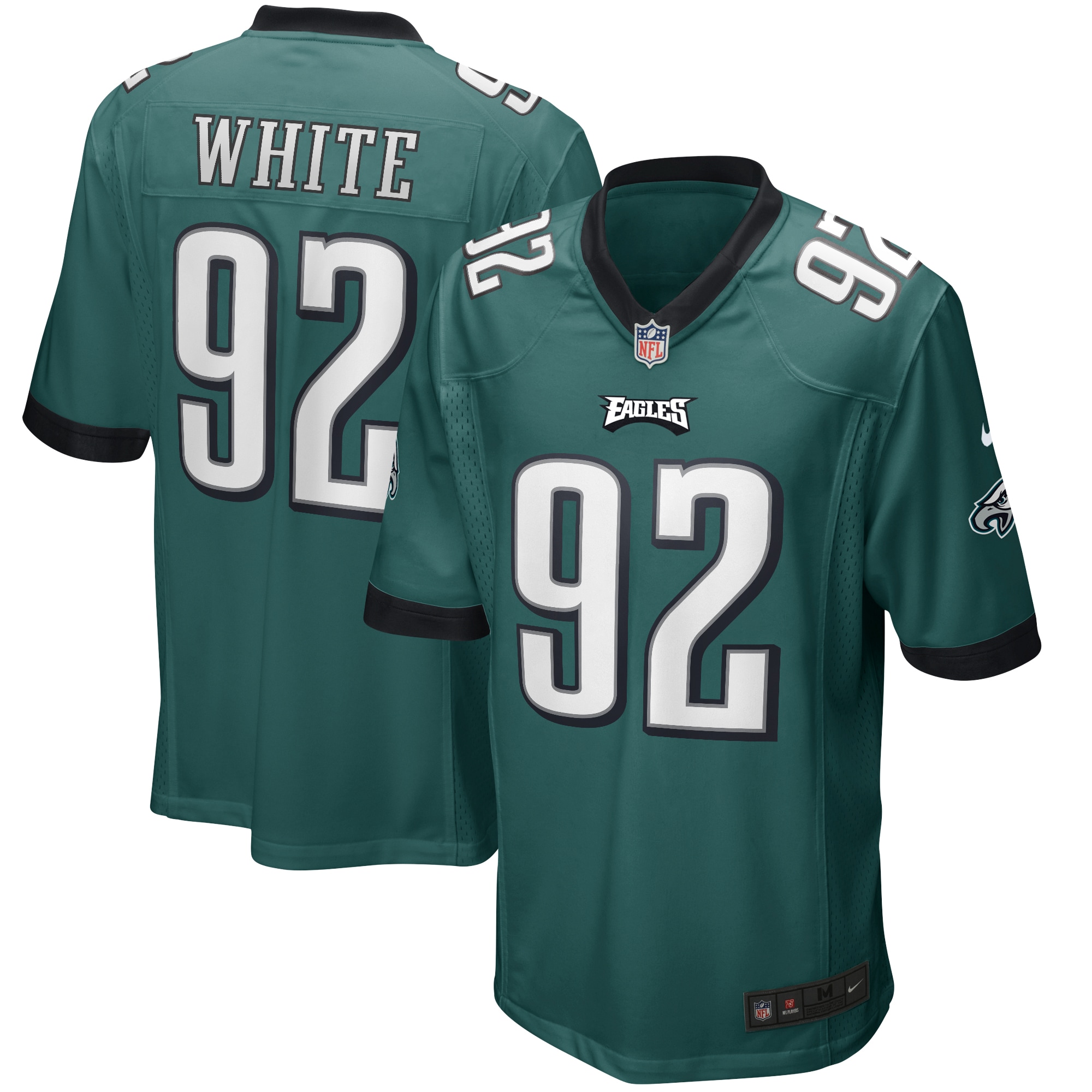 Reggie White Philadelphia Eagles Game Retired Player Jersey - Midnight Green
