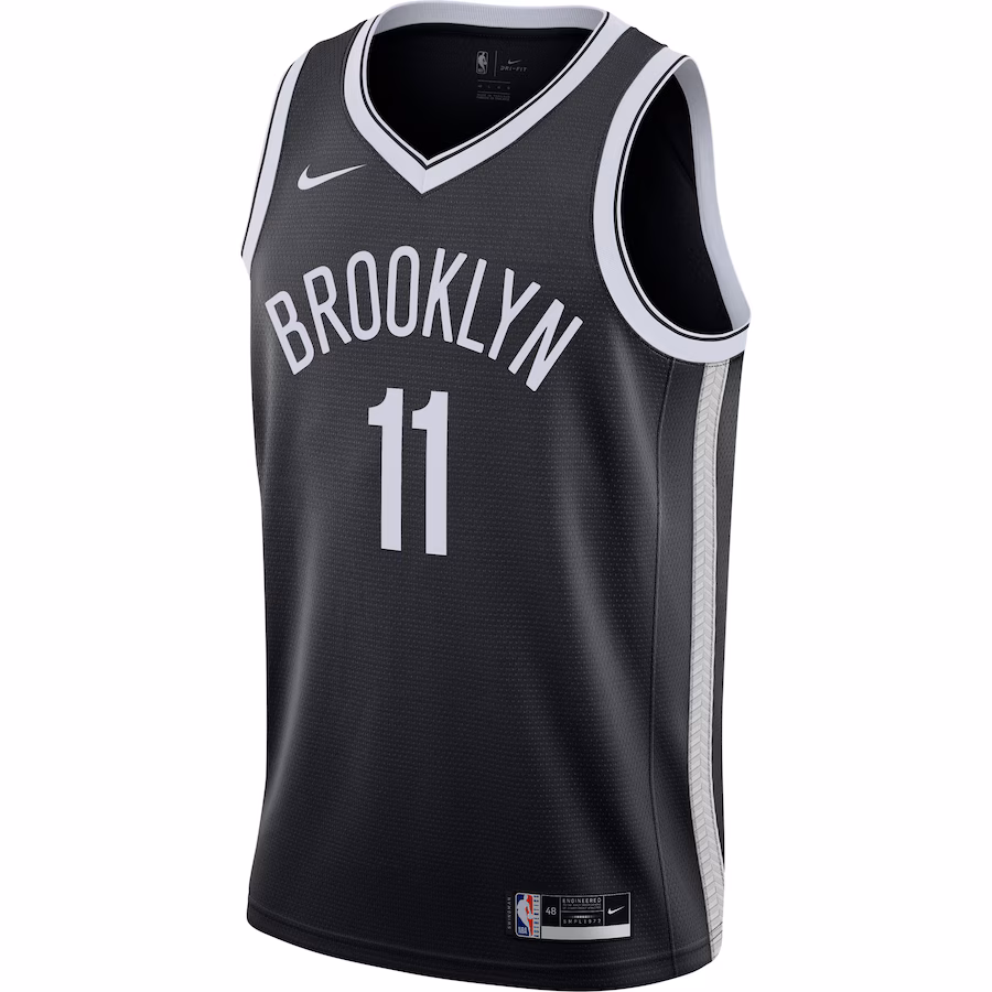 Men's Brooklyn Nets Kyrie Irving Nike Black 2020/21 Swingman Jersey - Icon Edition