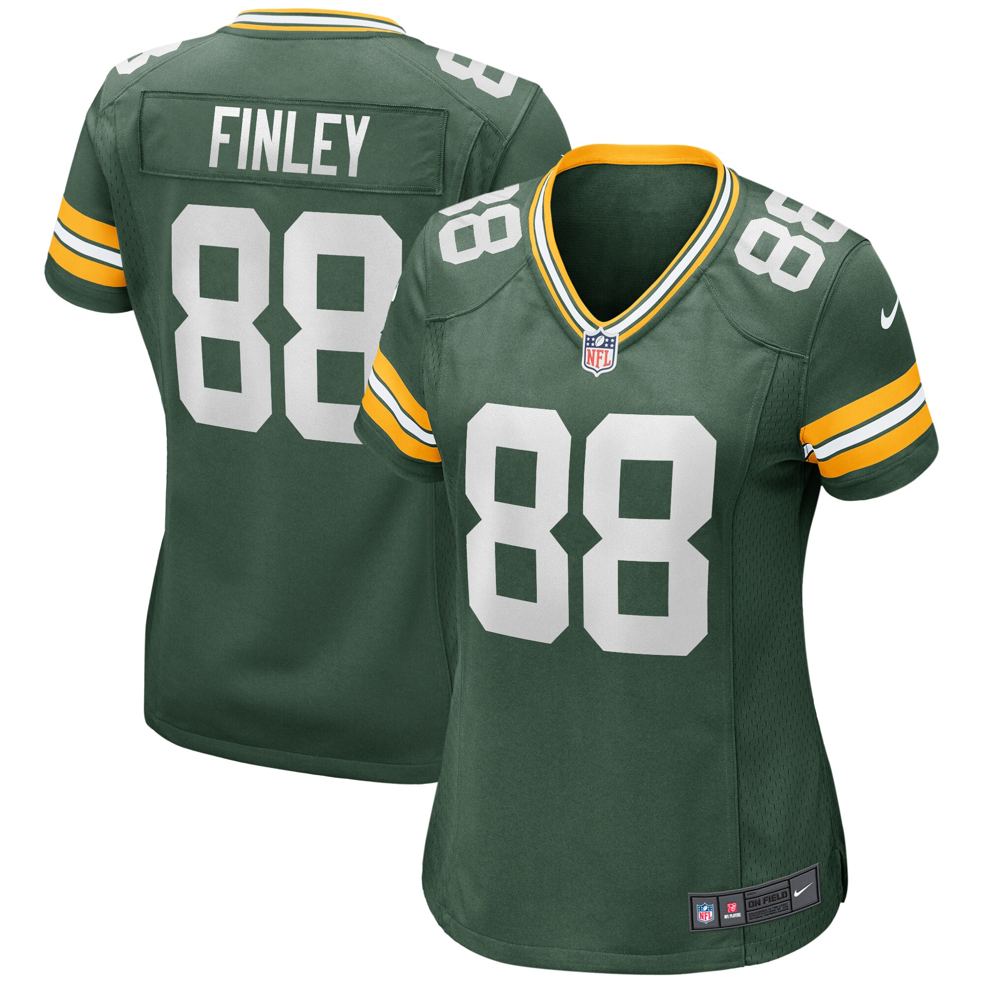 Jermichael Finley Green Bay Packers Women's Game Retired Player Jersey - Green