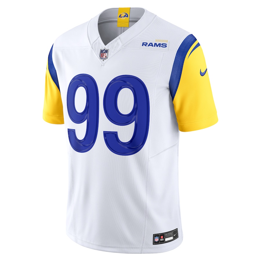 Mens Los Angeles Rams Aaron Donald White Vapor F.U.S.E. Limited Jersey