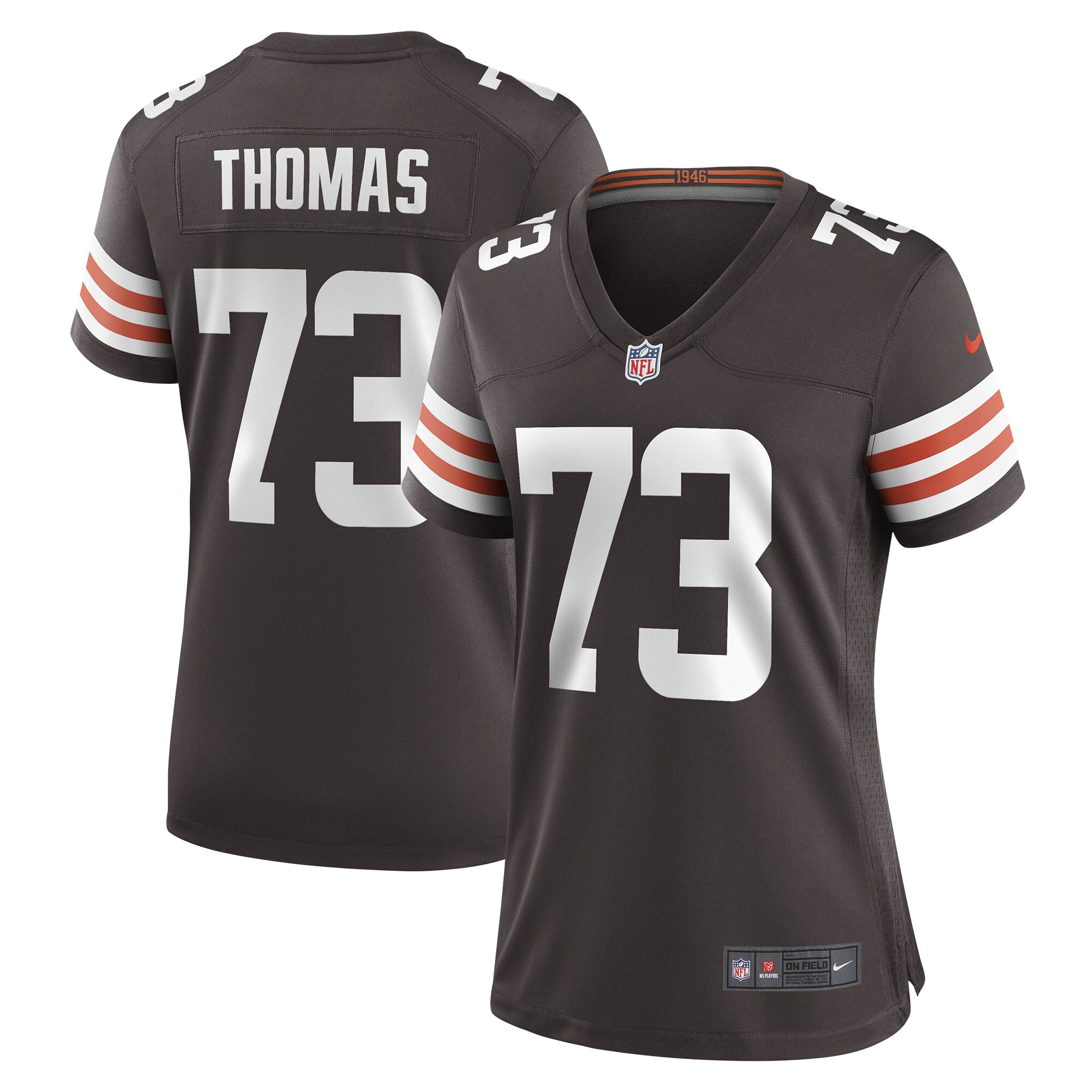 Joe Thomas Cleveland Browns Women's Retired Game Player Jersey - Brown