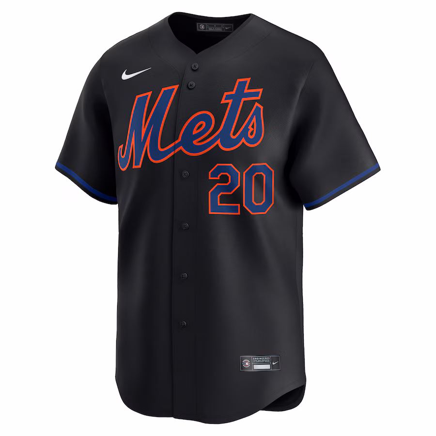 Pete Alonso New York Mets Nike Alternate Limited Player Jersey – Black
