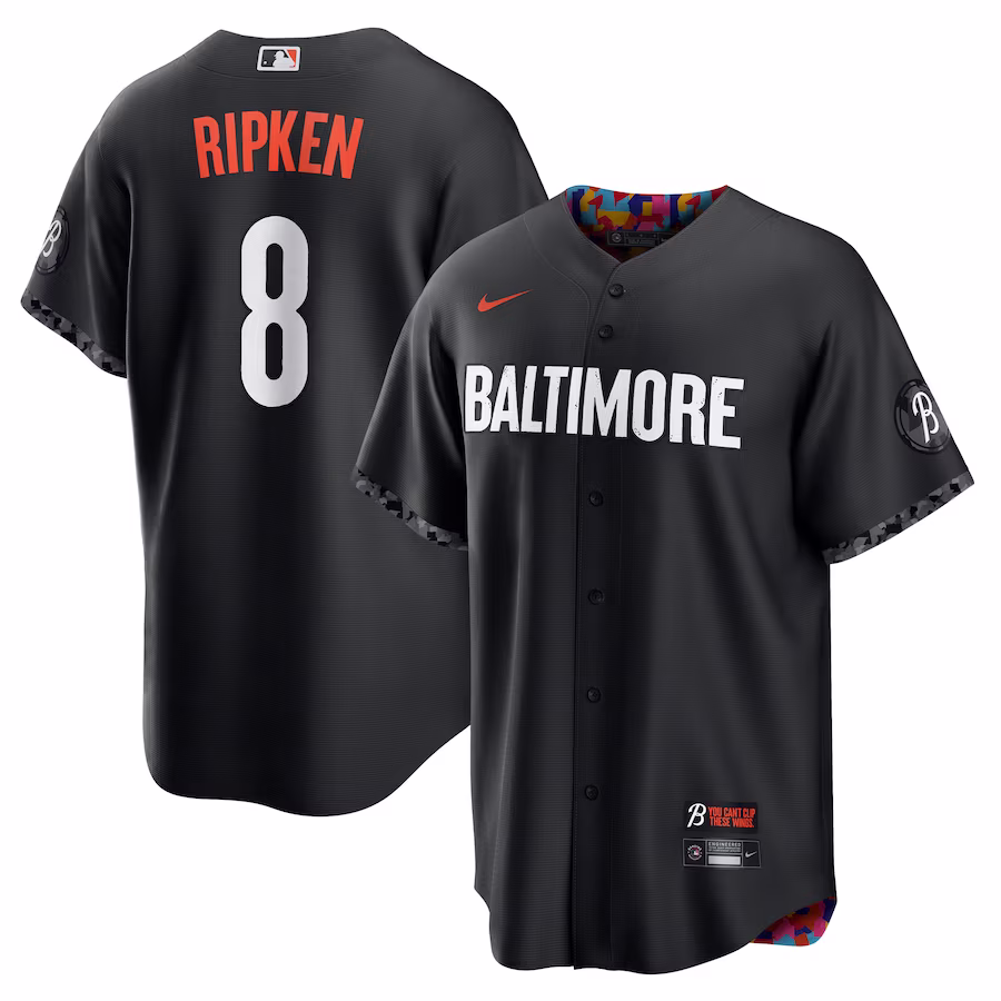 Youth Baltimore Orioles Cal Ripken Nike Black City Connect Replica Player Jersey