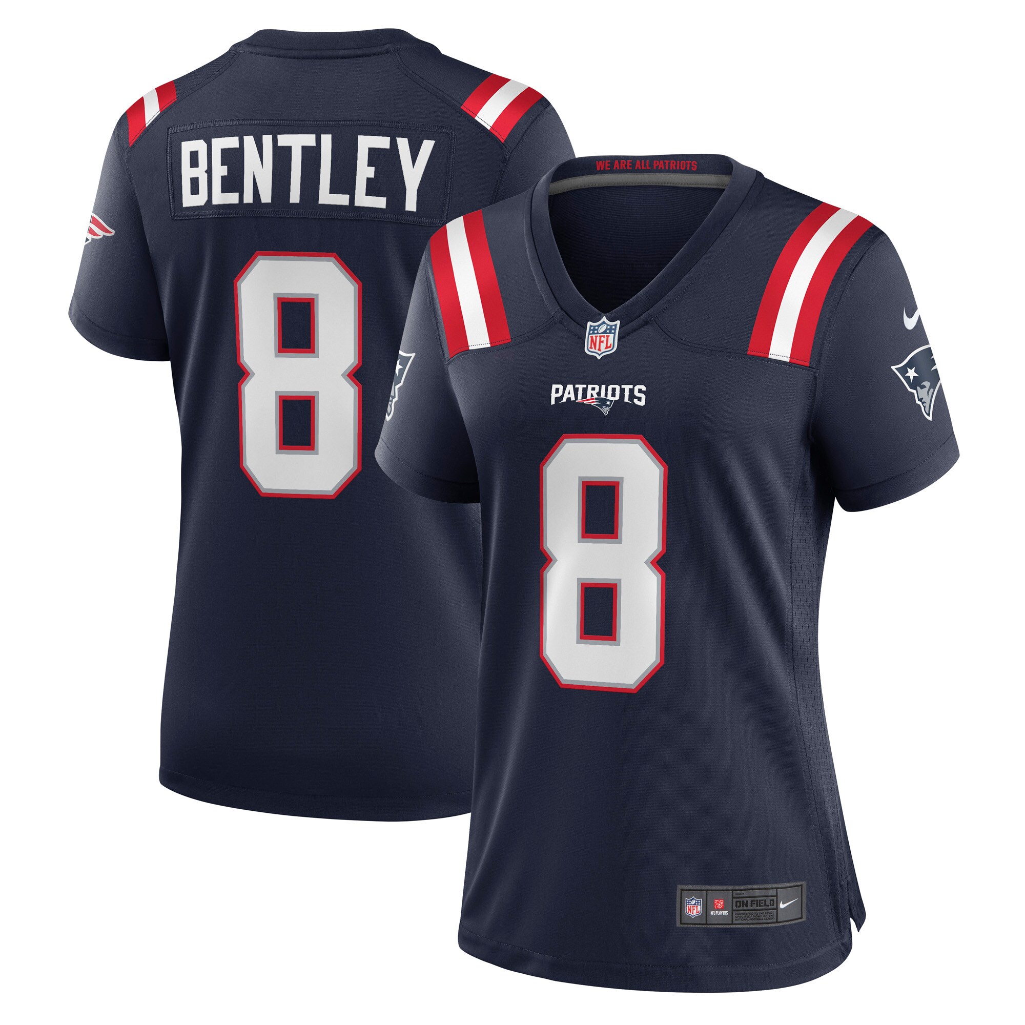 Ja'Whaun Bentley New England Patriots Women's Game Player Jersey - Navy