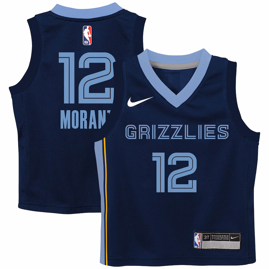 Infant Memphis Grizzlies Ja Morant Nike Navy Swingman Player Jersey - Icon Edition
