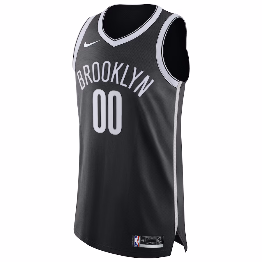 Men's Brooklyn Nets Nike Black 2020/21 Authentic Custom Jersey - Icon Edition