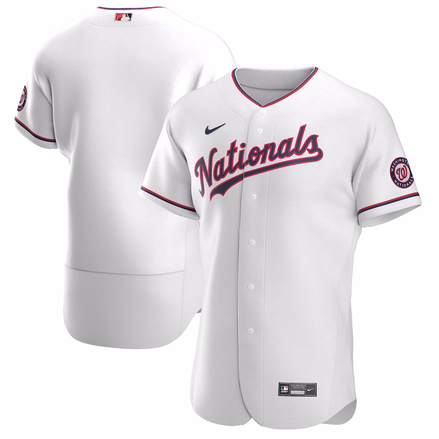 Youth Washington Nationals Nike White Alternate Authentic Team Jersey