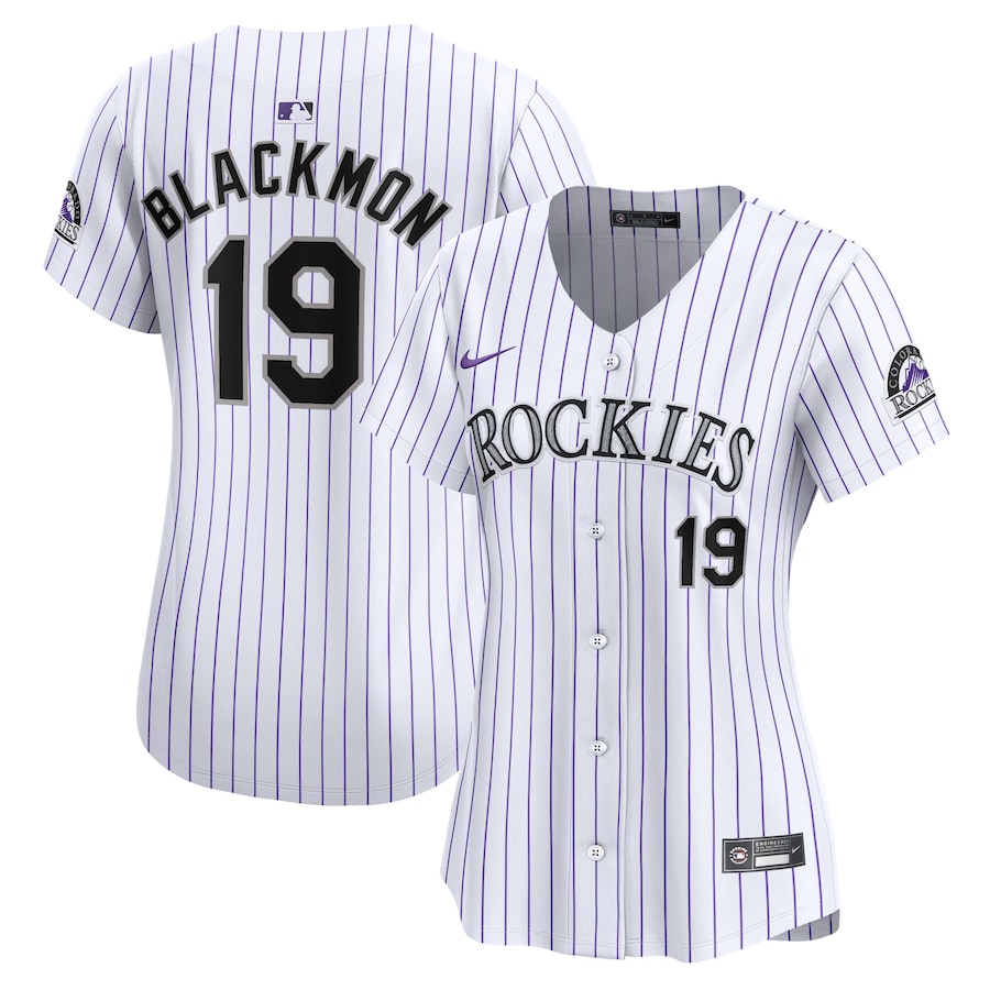 Women's Colorado Rockies Charlie Blackmon White Home Limited Player Jersey