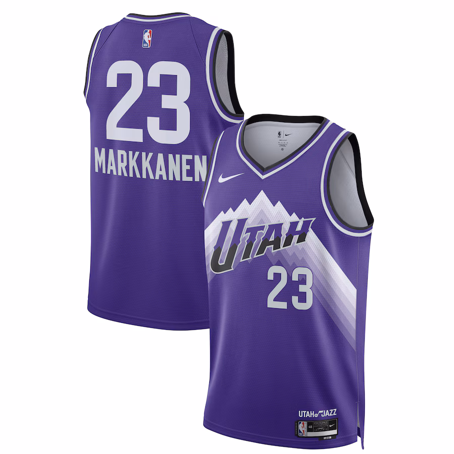 Unisex Utah Jazz Lauri Markkanen Nike Purple 2023/24 Swingman Jersey - City Edition