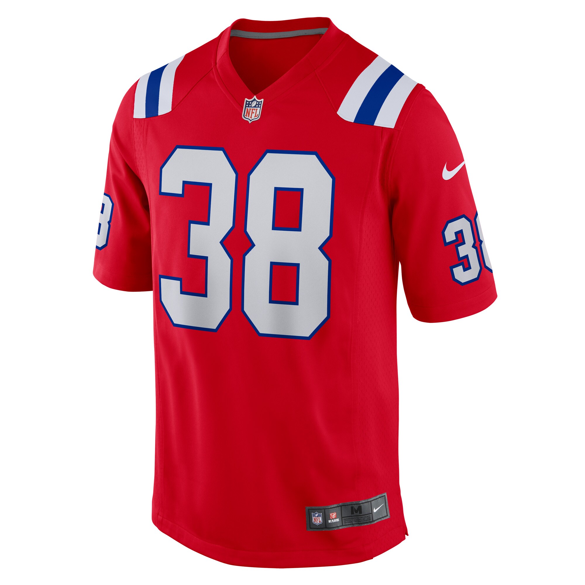 Rhamondre Stevenson New England Patriots Alternate Game Player Jersey - Red