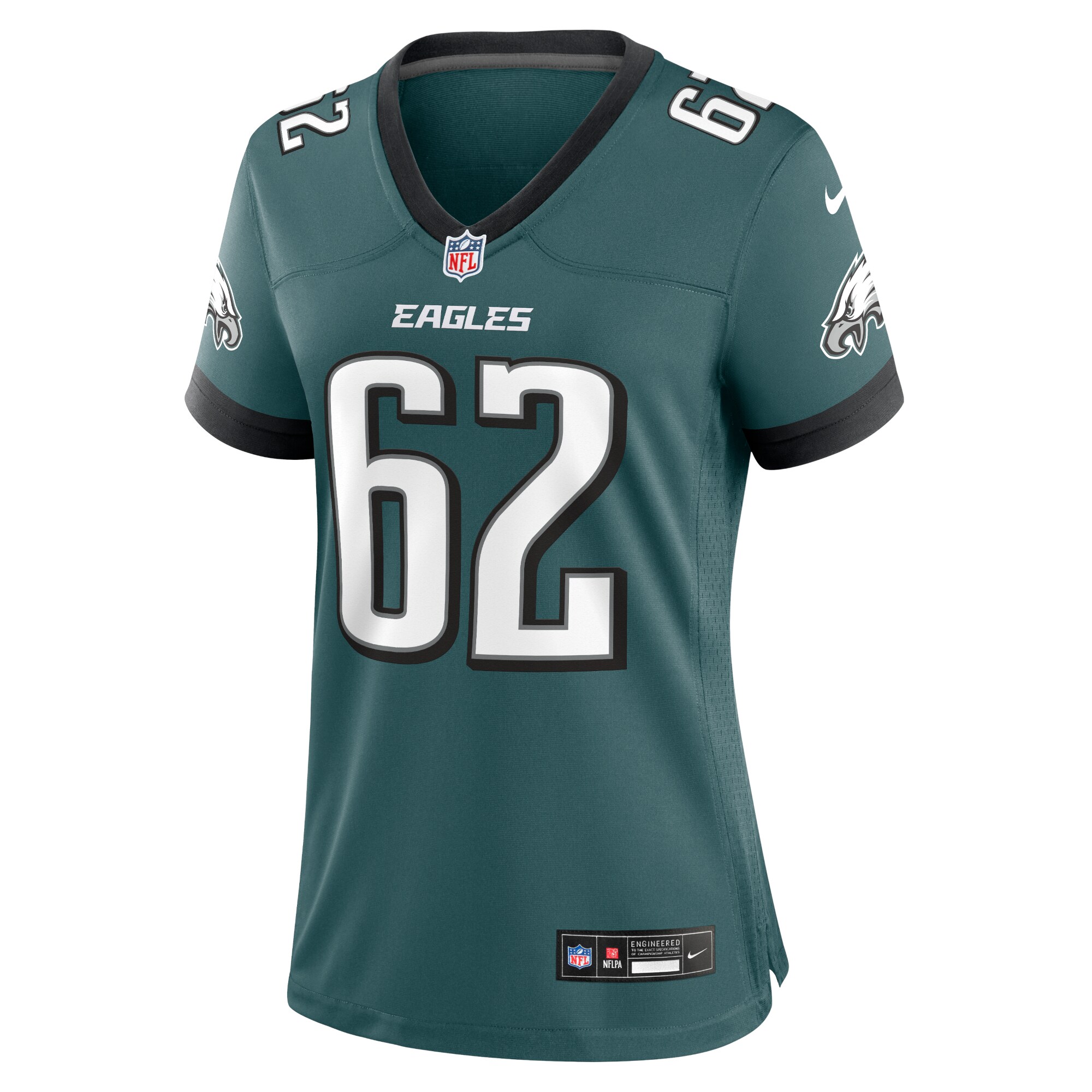 Jason Kelce Philadelphia Eagles Women's Team Game Jersey - Midnight Green