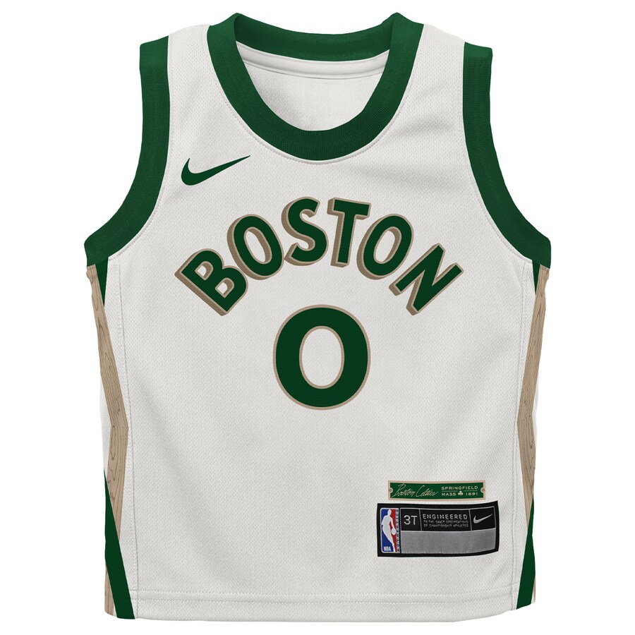 Infant Boston Celtics Jayson Tatum Nike White 2023/24 Swingman Replica Jersey - City Edition
