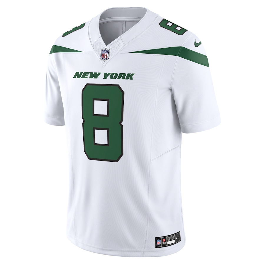 Mens New York Jets Aaron Rodgers Spotlight White Vapor F.U.S.E. Limited Jersey