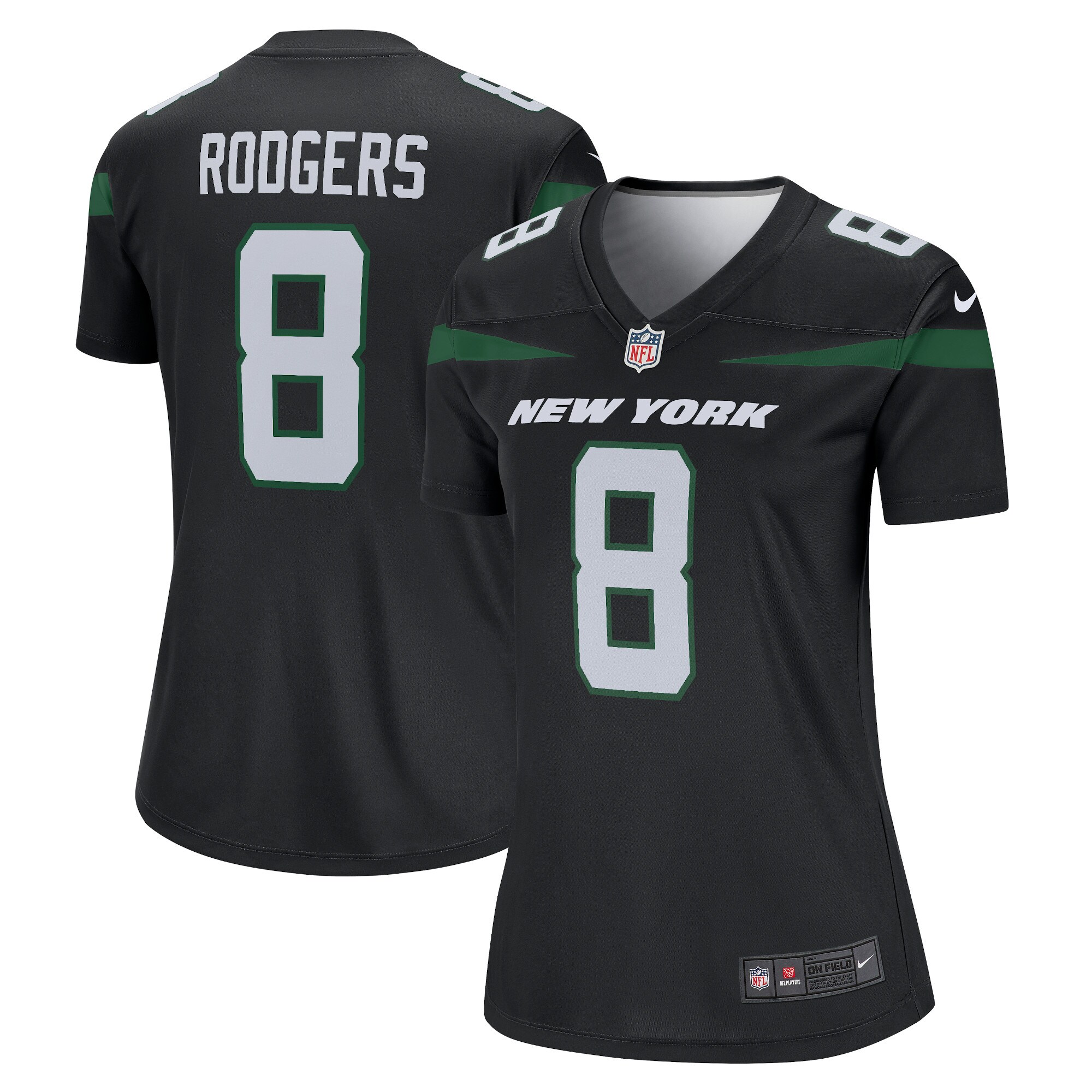 Aaron Rodgers New York Jets Women's Alternate Legend Player Jersey - Stealth Black