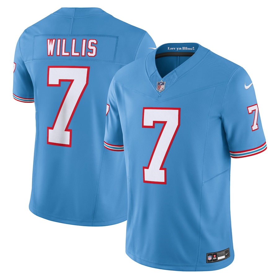 Mens Tennessee Titans Malik Willis Light Blue Vapor F.U.S.E. Limited Jersey