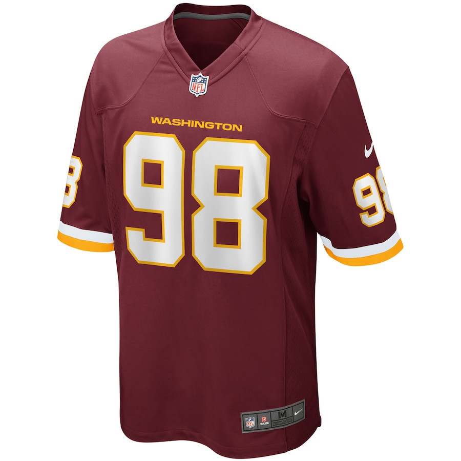 Matt Ioannidis 98 Washington Commanders Football Team Men Game Jersey - Burgundy