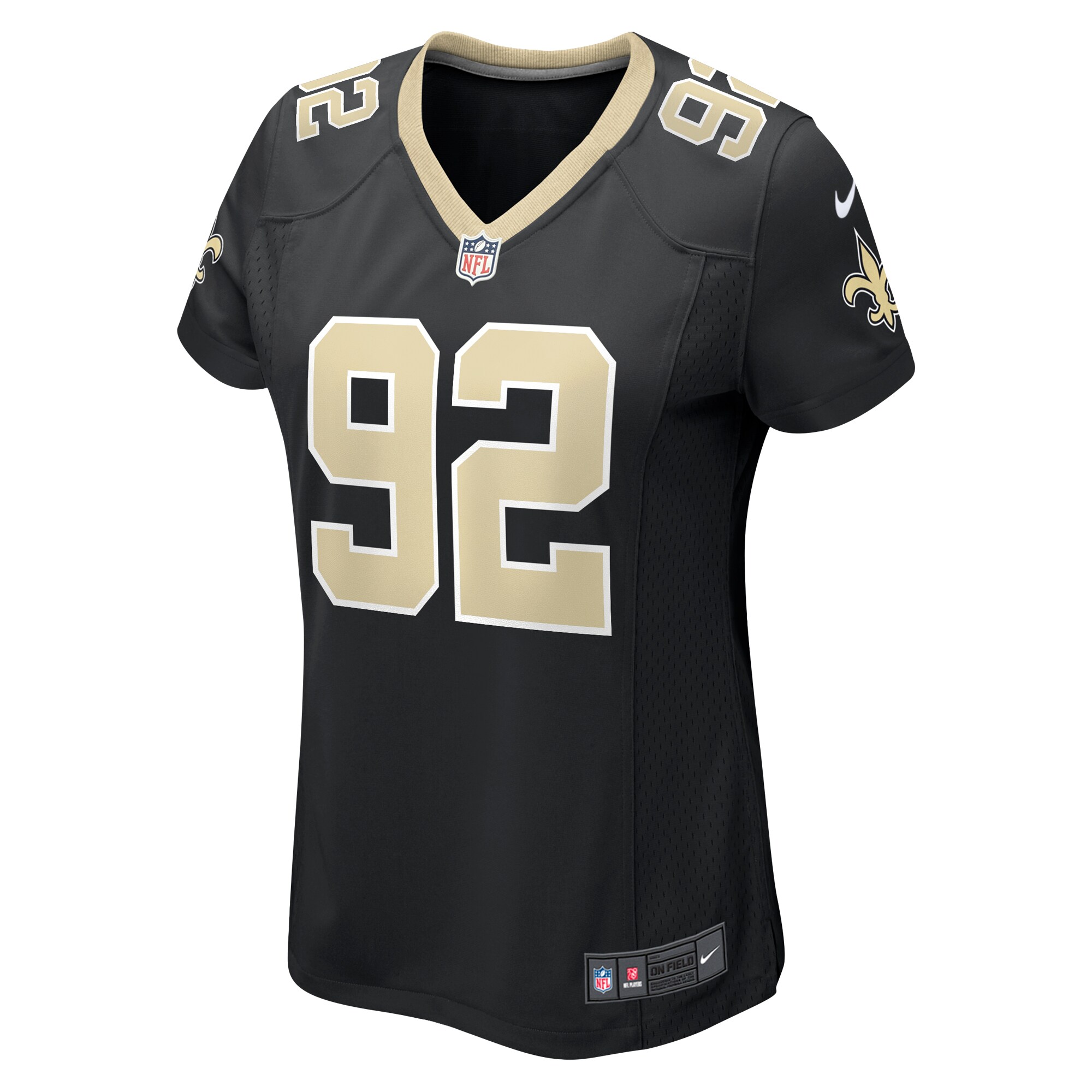 Tanoh Kpassagnon New Orleans Saints Women's Game Player Jersey - Black