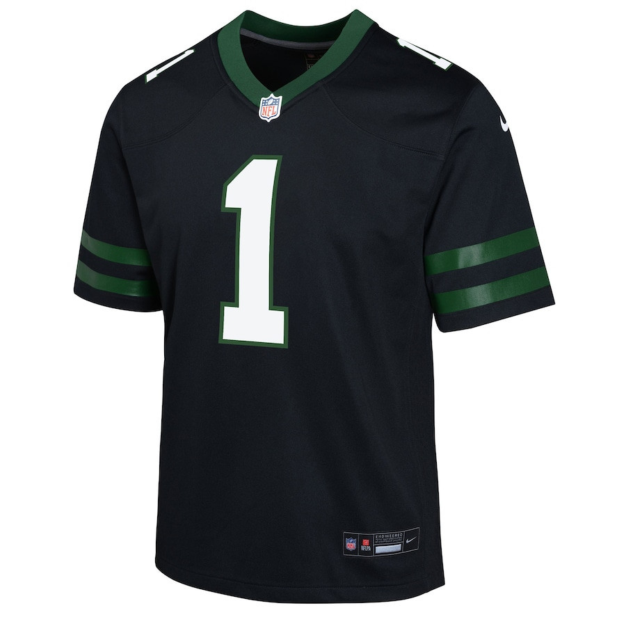 Ahmad Sauce Gardner 1 New York Jets Alternate Game YOUTH Jersey - Legacy Black