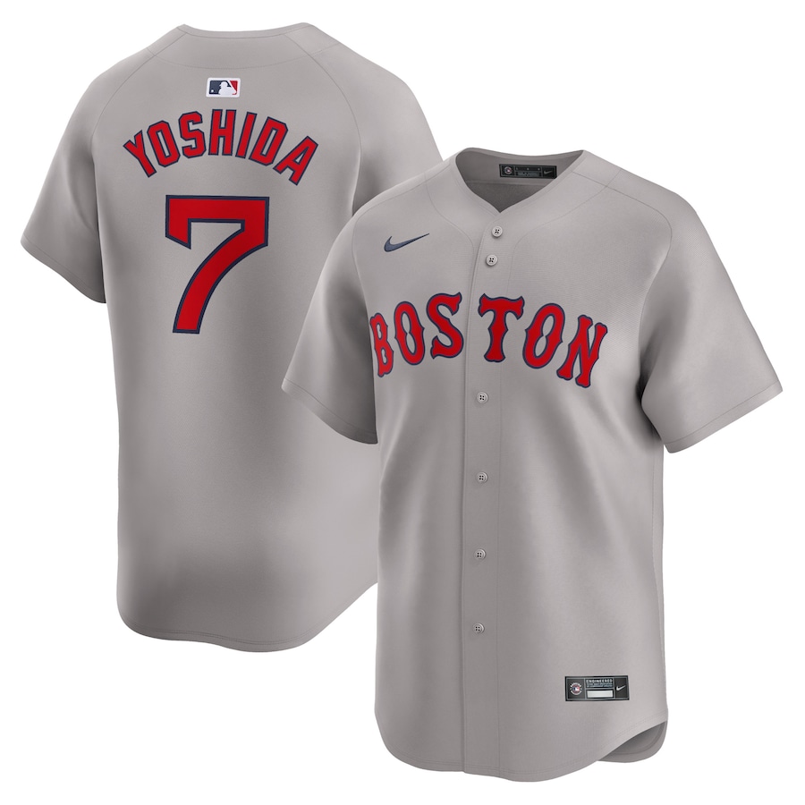 Youth Boston Red Sox Masataka Yoshida Nike Gray Away Limited Player Jersey