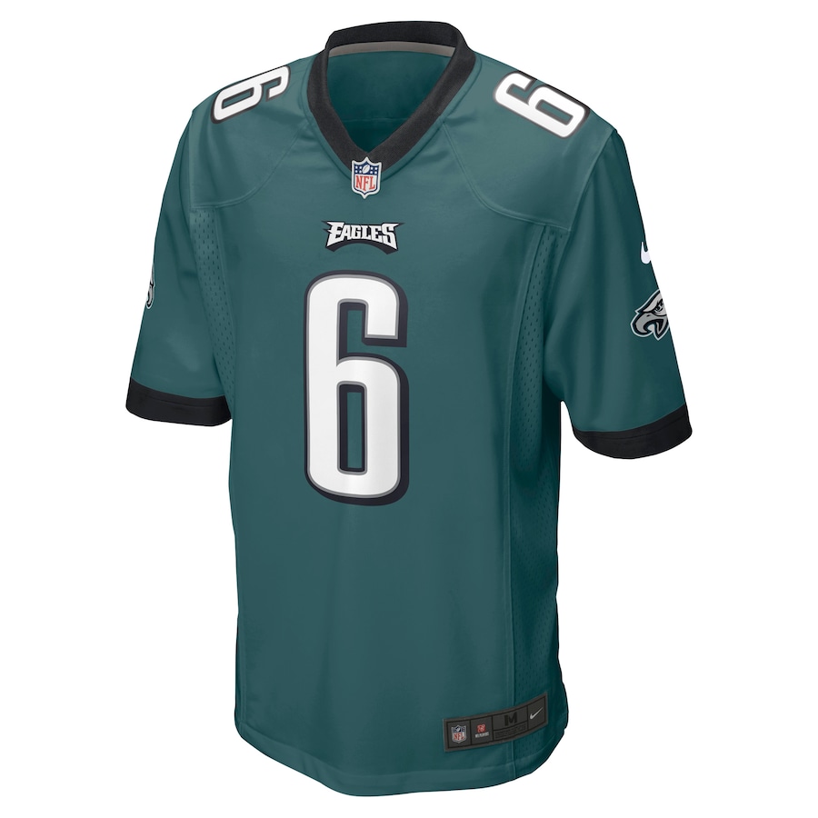 Mens Philadelphia Eagles DeVonta Smith Midnight Green Player Game Jersey