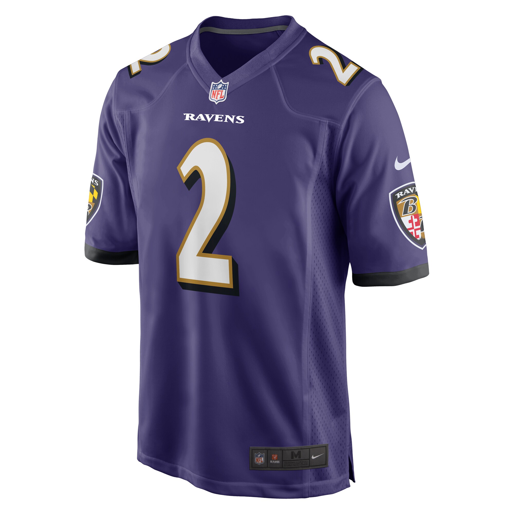 Nate Wiggins Baltimore Ravens 2024 NFL Draft First Round Pick Player Game Jersey - Purple