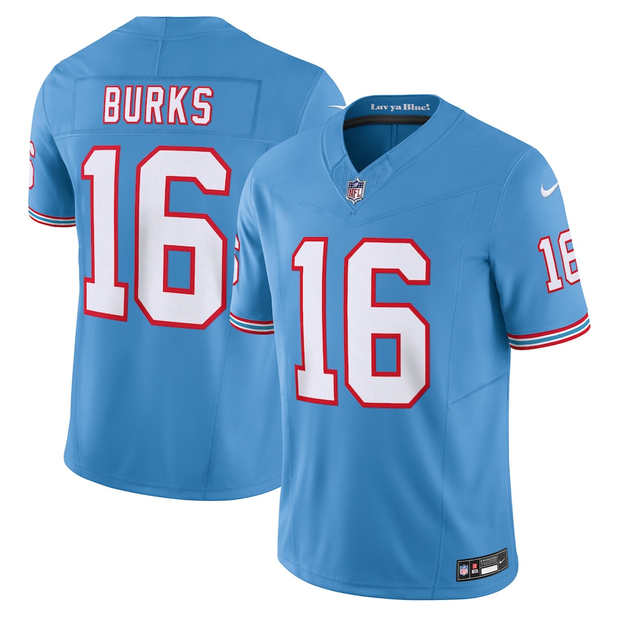 Mens Tennessee Titans Treylon Burks Light Blue Vapor F.U.S.E. Limited Jersey